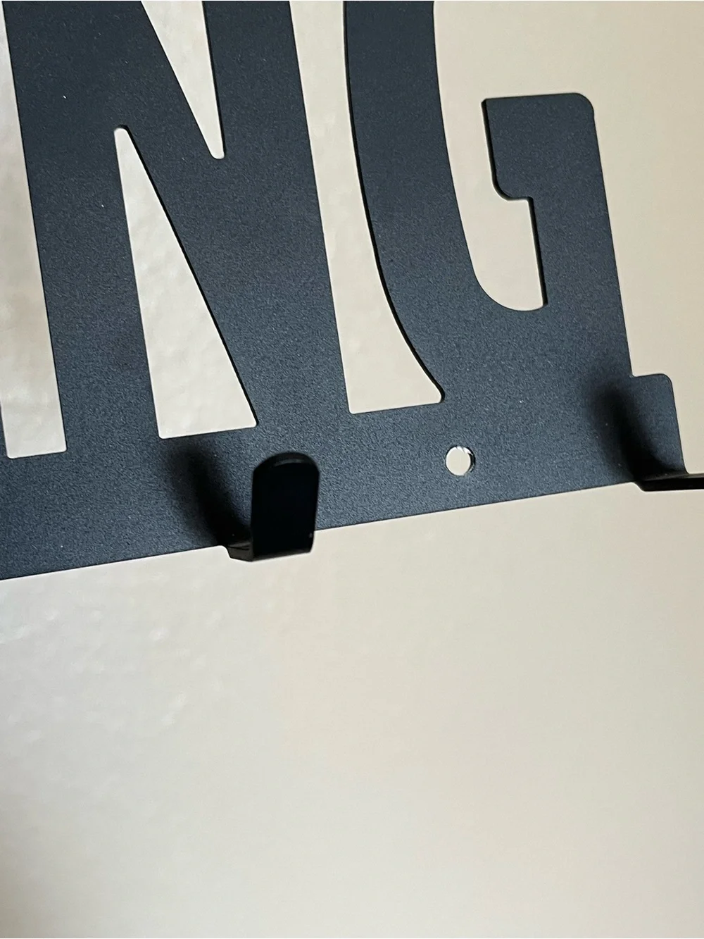 Wrestling Black Coated Metal Display Hooks Holder Rack for Hanging Medals